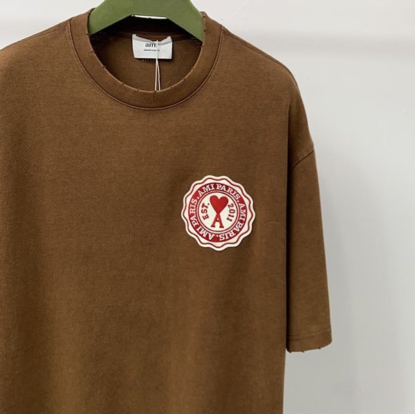 アミパリス tシャツ 偽物 ロゴパッチ 半袖Tシャツ ami64429